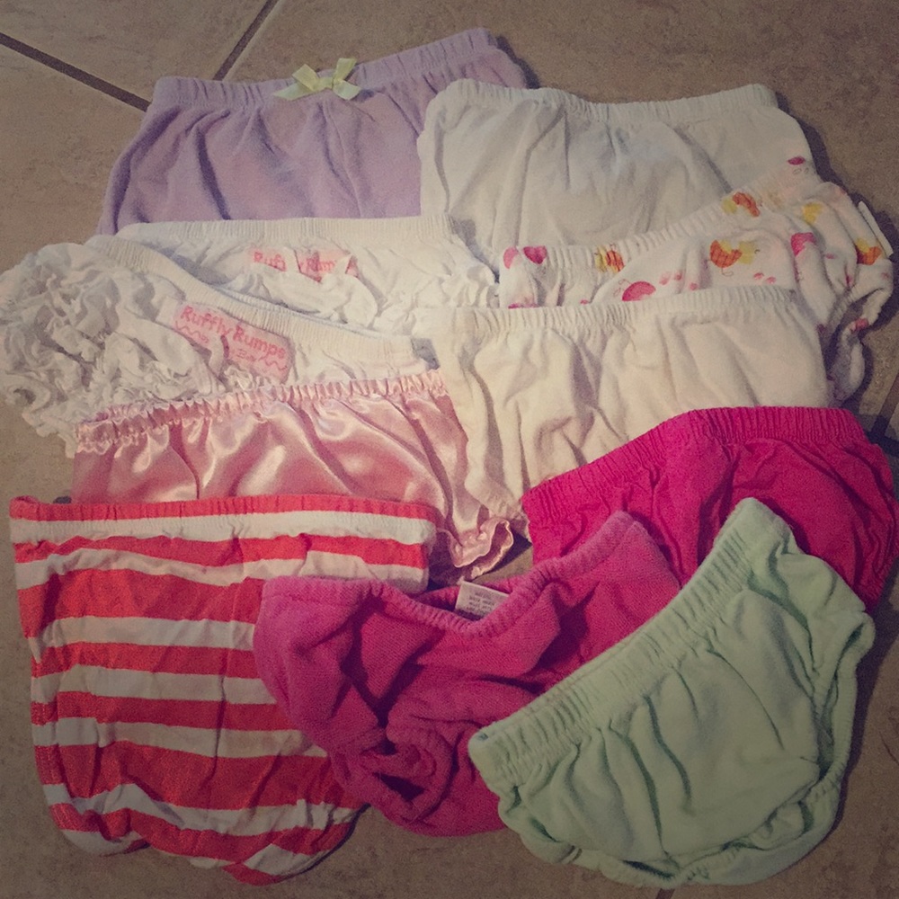 Lot of 11 diaper covers / shorts, 6-9M